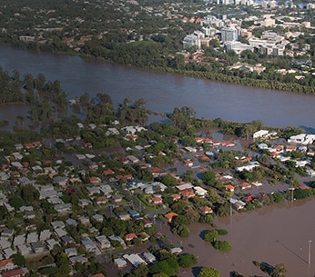 Drone image used for insurance inspection and assessment